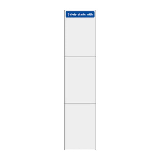 Centurion Large Safety Mirror Set - Safety Starts With - Overall W400mm x H1800mm
