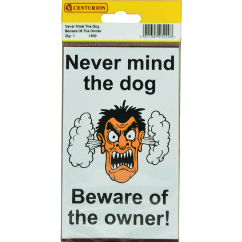 Centurion 89mm x 150mm Home Safe Pack 'Never Mind The Dog...' (Pack of 2) - Min Order 4