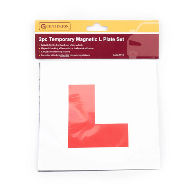 Centurion Magnetic 'L' Car Learner Plates, 178mm x 178mm, Pack of 2 - Pack of 5