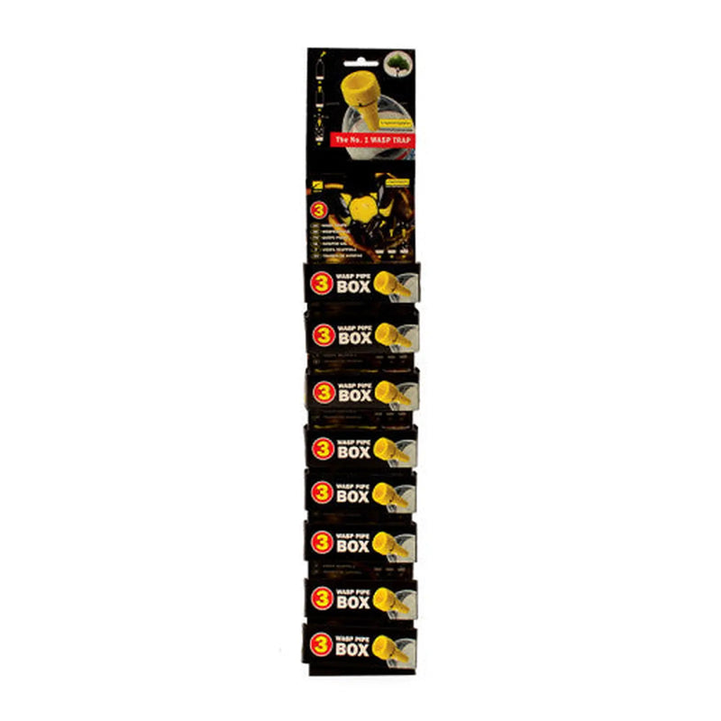 Centurion The Trap Company Wasp Pipe Bottle Trap Pack of 3 Clip Strip - Pack of 8