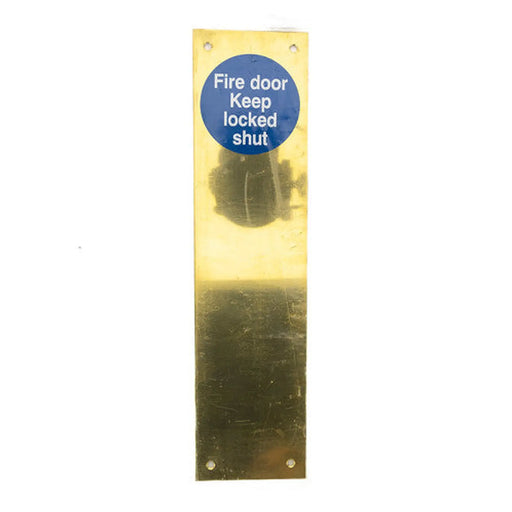 Centurion 12" x 3" PB Fdkls Finger Plate - Min Order 2