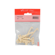 Centurion 60mm White Plastic Kiddiguard Catch - Pack of 10