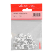 Centurion 1.00/1.5mm T+E White Cable Clip - Pack of 10