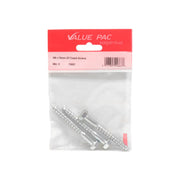 Centurion M8 x 70mm ZP Coach Screws (Pack of 2) - Pack of 10