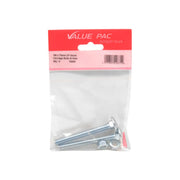 Centurion M8 x 75mm ZP Small Carriage Bolts & Nuts (Pack of 2) - Pack of 10
