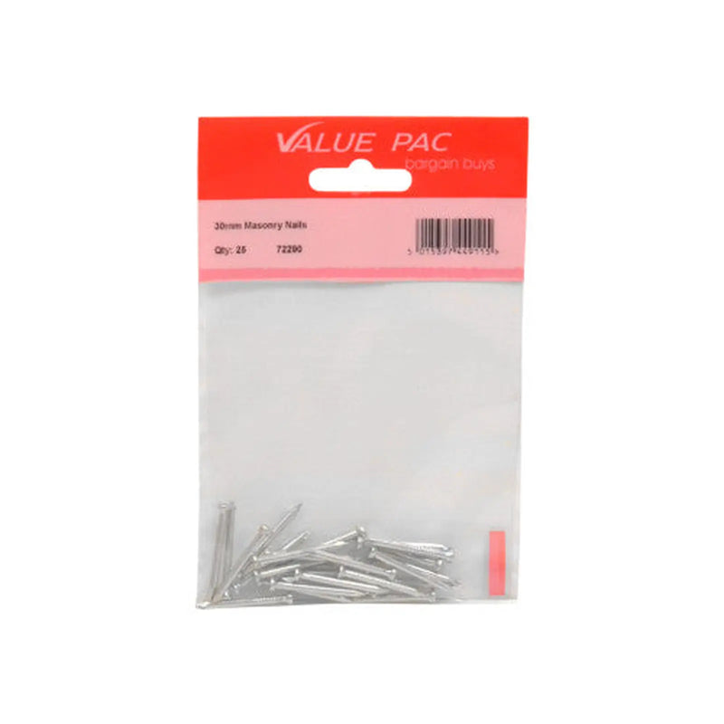 Centurion 30mm Masonry Nails - Pack of 10