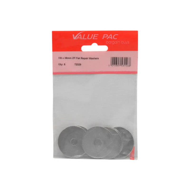 Centurion M8 x 38mm ZP Flat Repair Washers 8pk - Pack of 10