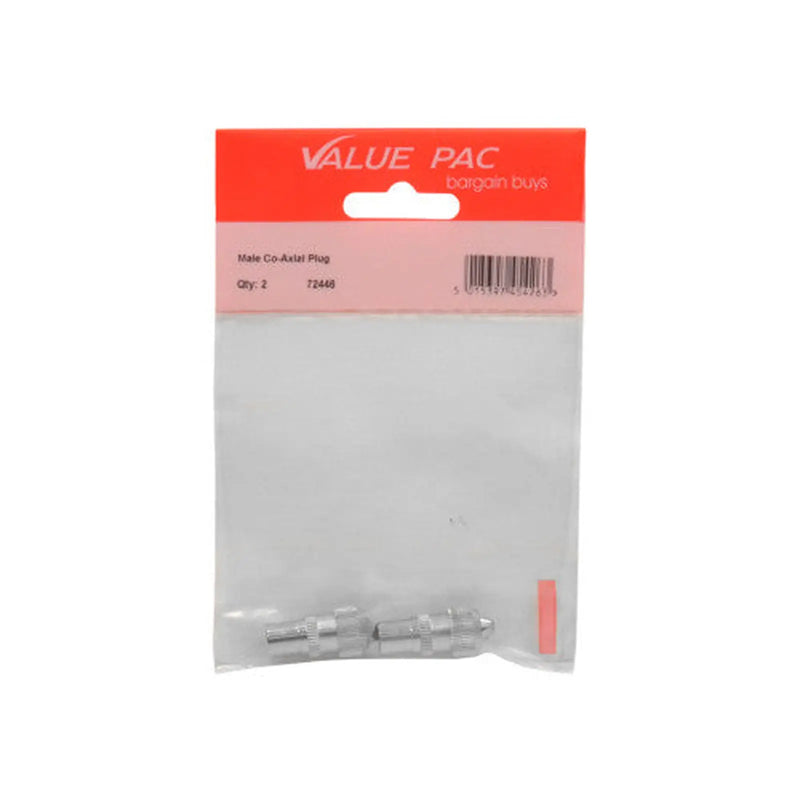 Centurion Male Metal Co-Axial Plug - Pack of 10