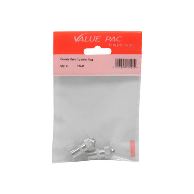 Centurion Female Metal Co-Axial Plug - Pack of 10