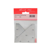 Centurion 83mm x 83mm ZP Flat Corner Plate 2pk - Pack of 10