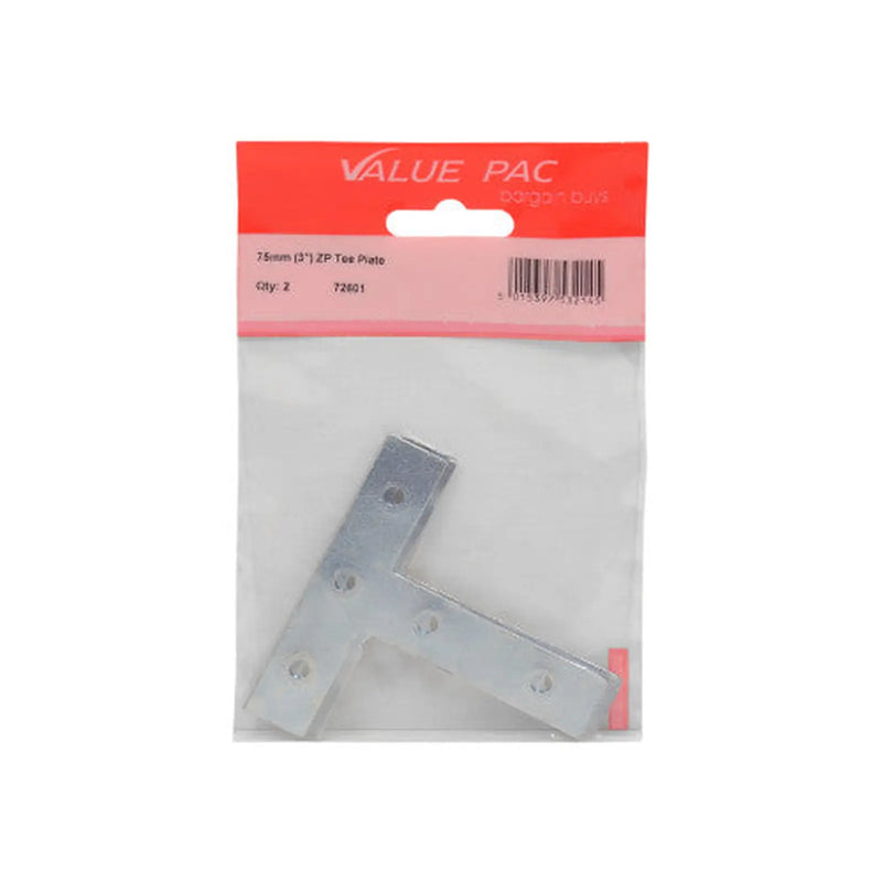 Centurion 75mm (3") ZP Tee Plate - Pack of 10