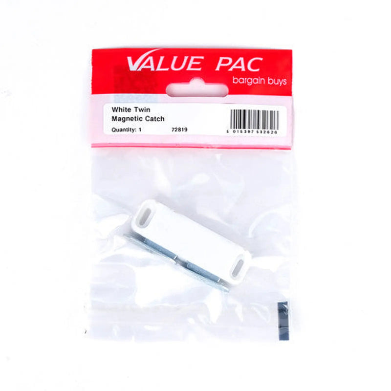 Centurion White Twin Magnetic Catch - Pack of 10