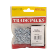 Centurion Pozi Twinthread Countersunk Woodscrews - Zinc Plated - 5/8" x 4 - - Pack of 5