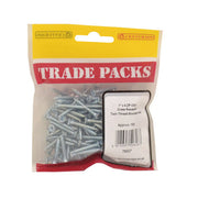 Centurion Pozi Twinthread Countersunk Woodscrews - Zinc Plated - 1" x 6 - - Pack of 5