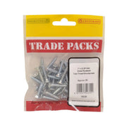 Centurion Pozi Twinthread Countersunk Woodscrews - Zinc Plated - 1" x 10 - - Pack of 5