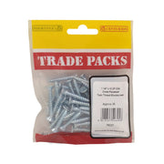 Centurion Pozi Twinthread Countersunk Woodscrews - Zinc Plated - 1 1/4" x 10 - Pack of 5