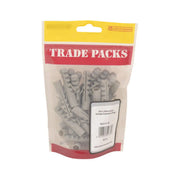 Centurion Rimless Expansion Plugs - Nylon - M10 x 50mm - (30 PK) - Pack of 5