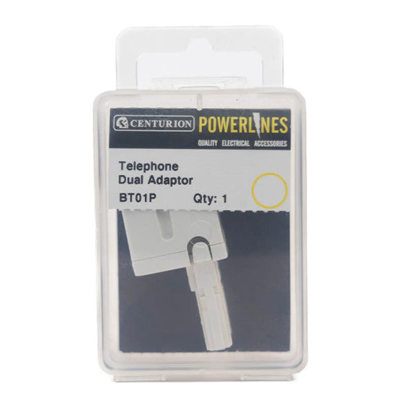 Centurion Telephone Double Adaptor - Pack of 5