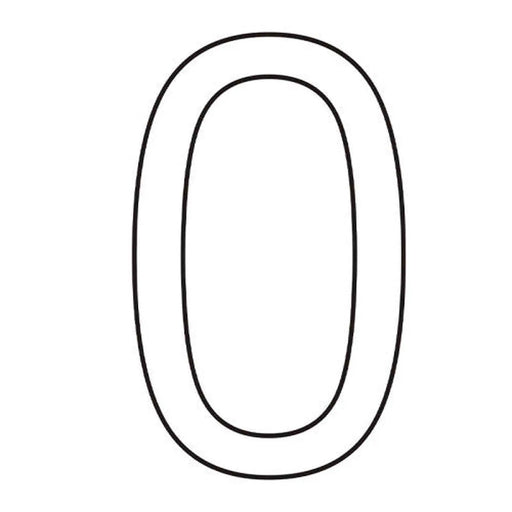 Centurion Character 'O' - White Vinyl - 75mm - Pack of 10 - Min Order 2