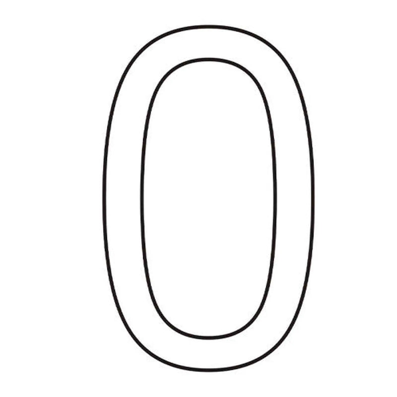 Centurion Character 'O' - White Vinyl - 75mm - Pack of 10 - Min Order 2