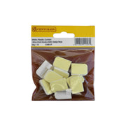 Centurion White Plastic Curtain Wire End Hooks (Pack of 10) - Pack of 5