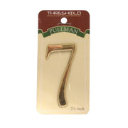 Centurion 2 1/2" Gold Effect Pullman Numeral 7 - Pack of 5
