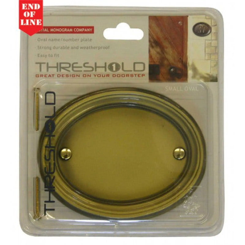 Centurion Small Bronze Effect Oval Plaque - Pack of 2