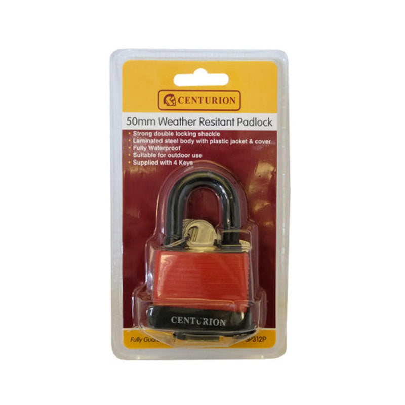 Centurion Weather Resistant Padlock, 50mm - Pack of 12