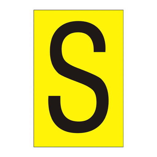Centurion Character 'S' - Yellow Vinyl - 75mm - Pack of 10 - Min Order 2