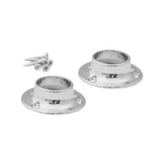 Centurion 19mm (3/4") Wardrobe Rod Sockets - Chrome Plated - Pack of 50