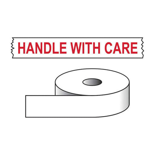 Centurion Handle With Care Printed Tape - 50mm x 66m - Min Order 2