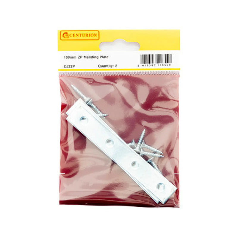 Centurion 100mm ZP Mending Plate (Pack of 2) - Pack of 5