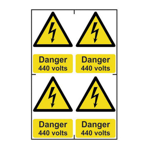 Centurion Danger 440 volts - Self Adhesive PP (200 x 300mm) - Min Order 2