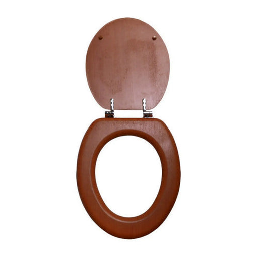 Centurion Wooden Toilet Seat - Mahogany Effect