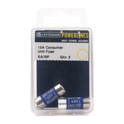 Centurion 15 Amp Consumer Unit Fuse, Pack of 2 - Pack of 5