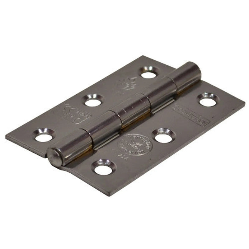 Centurion 75mm CP Steel Butt Hinges CE Fire Rated 1pr - Pack of 10