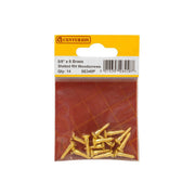 Centurion 5/8" x 6 Slotted Raised Head Woodscrew - Brass - (Pack of 14) - Pack of 5