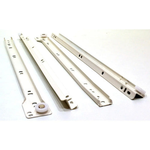 Centurion 400mm White Bottom Fix Steel Drawer Runner - Min Order 2