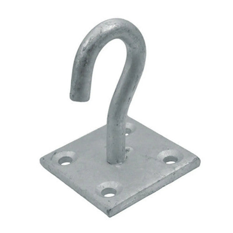 Centurion Steel Hook On Plate, Galvanised, 8mm x 50mm - Pack of 10