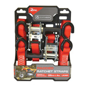 Centurion Padded Ratchet Tie Down - 1000kg Breaking Strength - 6m Length - - Pack of 8