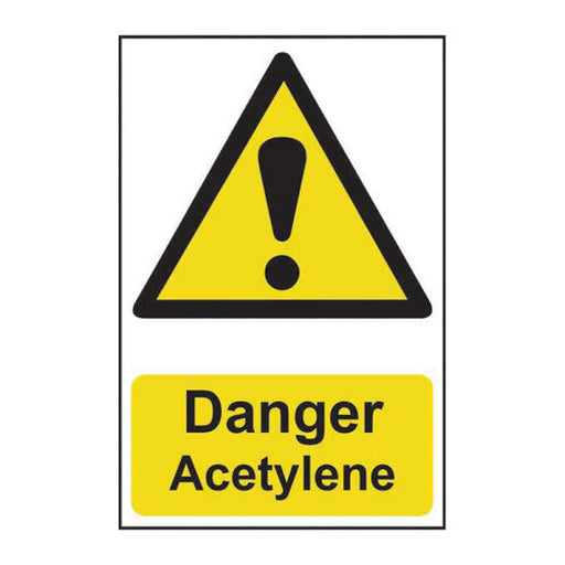 Centurion Danger Acetylene - Self Adhesive PP (200 x 300mm) - Min Order 2