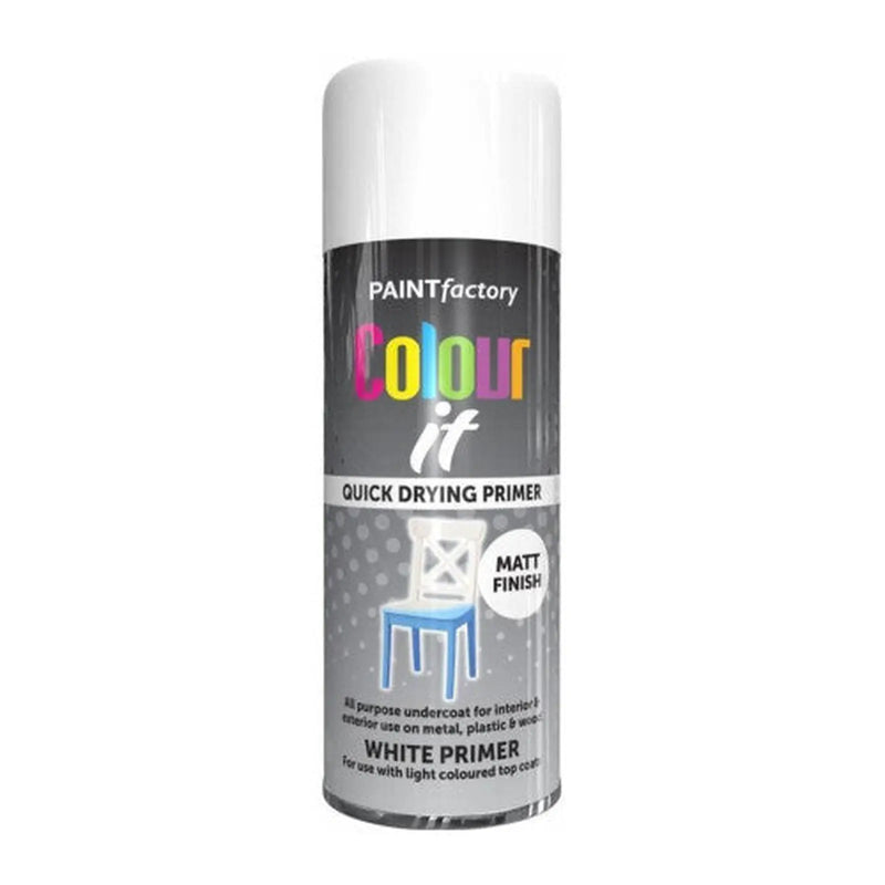 Centurion Colour It Primer Paint, White (400ml) - Pack of 12
