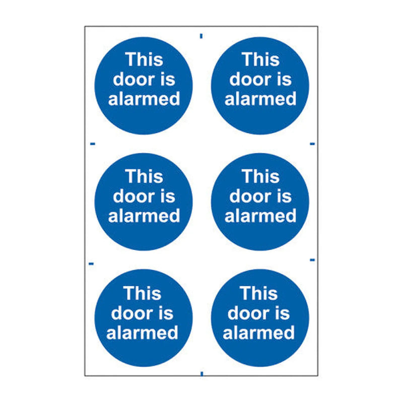 Centurion This door is alarmed - Self Adhesive PP (200 x 300mm) - Min Order 2