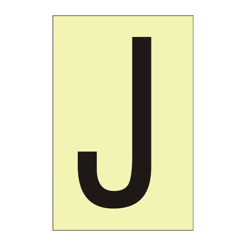 Centurion Character 'J' - Photoluminescent Vinyl - 75mm - Min Order 6