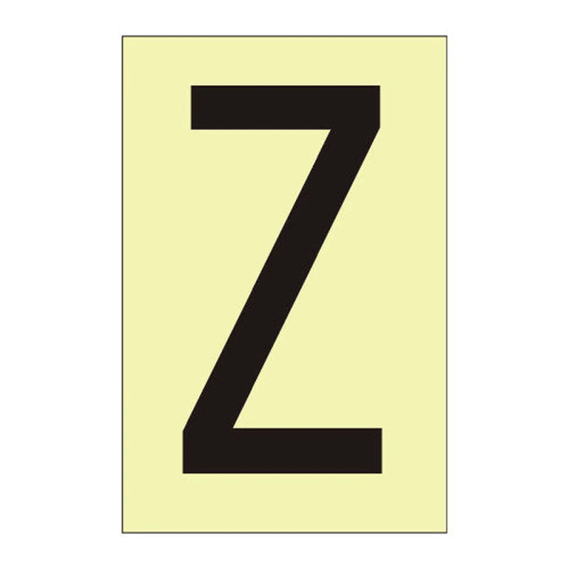 Centurion Character 'Z' - Photoluminescent Vinyl - 50mm - Min Order 6