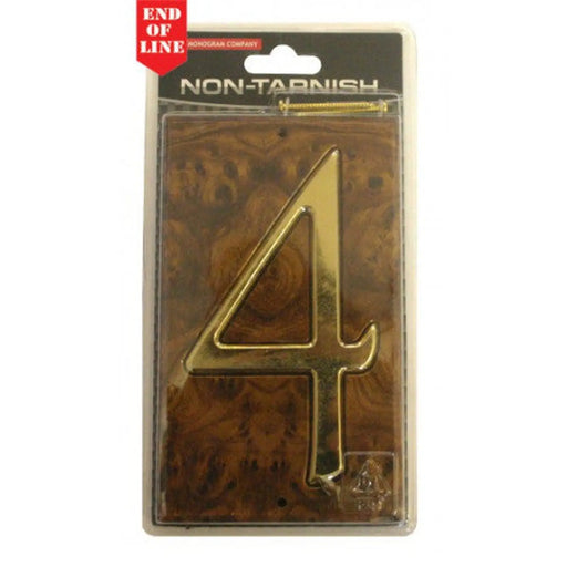 Centurion Walnut/Gold Numbered Plaque 4 - Min Order 4