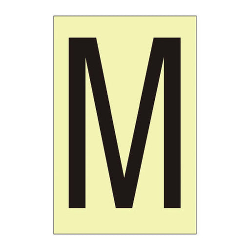 Centurion Character 'M' - Photoluminescent Vinyl - 50mm - Min Order 6