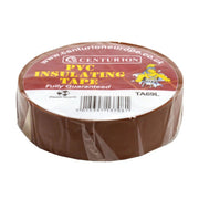 Centurion PVC Brown Tape, Brown M, 19mm x 20m Brown - Pack of 10