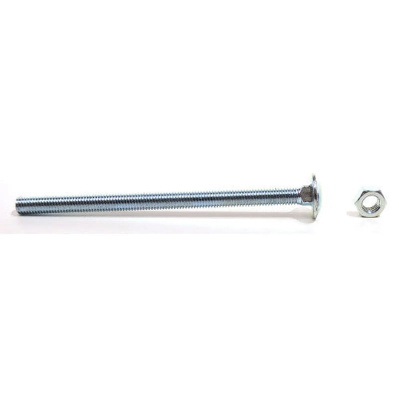 Centurion M8 x 130mm ZP Cup Sq Hex Carriage Bolts & Nuts - Pack of 50