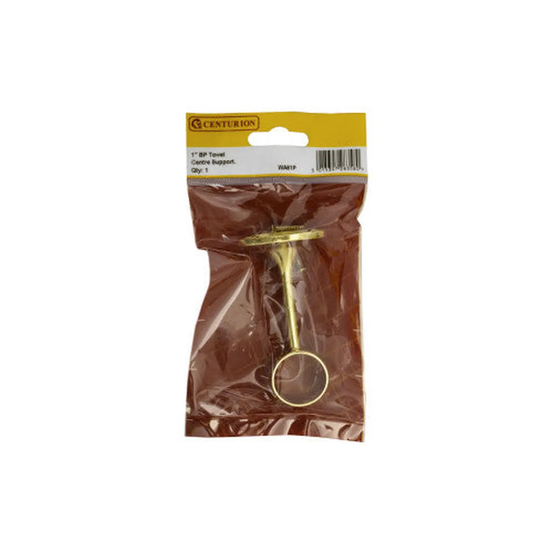 Centurion 25mm (1") Towel Centre Supports - Brass - Pack Qty 1 - Pack of 5